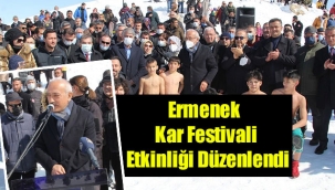 Ermenek Kar Festivali Etkinliği Düzenlendi