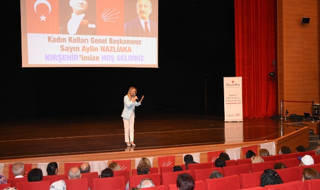 CHP'li Nazlıaka, Kırşehir'de kadınlarla bir araya geldi: