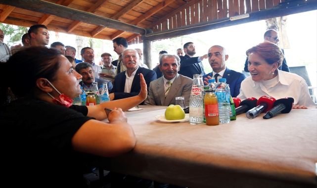 İYİ Parti Genel Başkanı Meral Akşener, Niğde'de ziyaretlerde bulundu