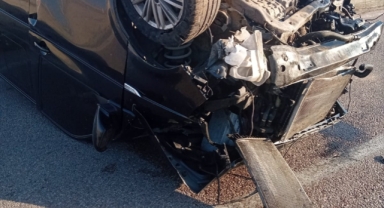 Kayseri'de devrilen otomobildeki 1 kişi öldü, 4 kişi yaralandı