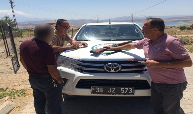 Kayseri'de yasa dışı avlanan 3 kişi yakalandı