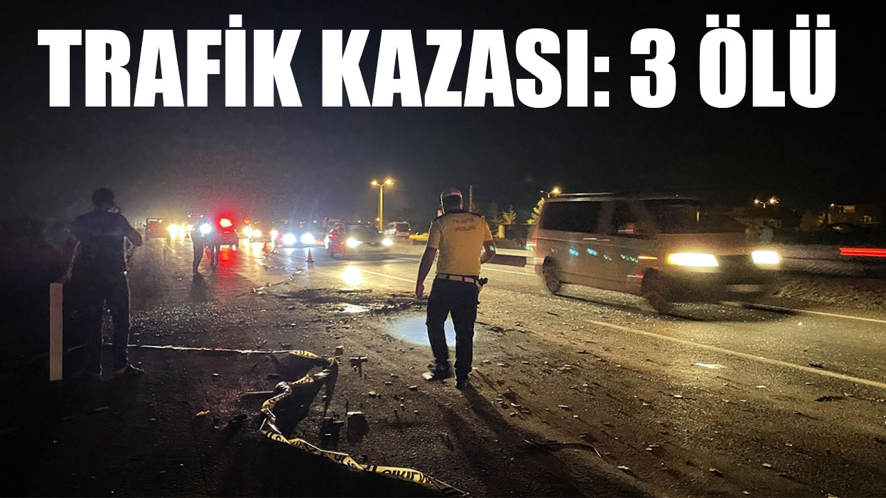TRAFİK KAZASI: 3 ÖLÜ