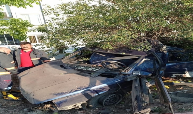 Mersin'de trafik kazasında 2 kişi yaralandı