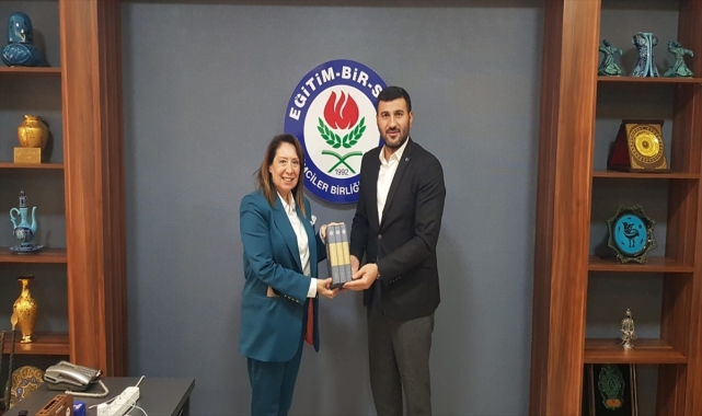 AK Parti Milletvekili Günay, Eğitim-Bir-Sen Şube Başkanı Akar'ı ziyaret etti