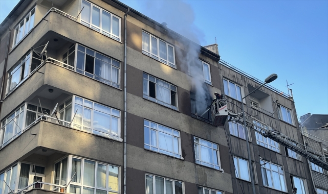 Kayseri'de evde çıkan yangın söndürüldü