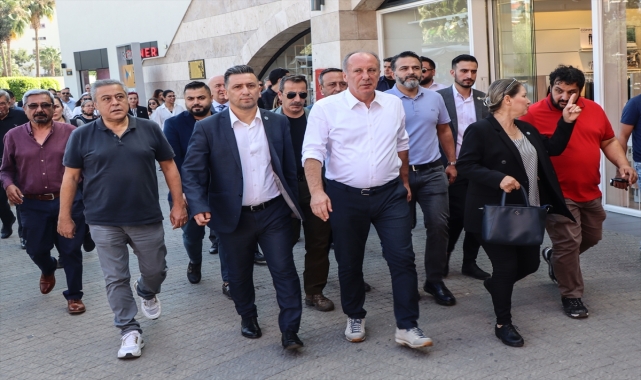 Memleket Partisi Genel Başkanı İnce, Mersin'de esnafı ziyaret etti