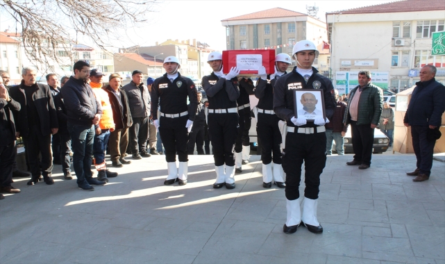 Afyonkarahisar'da yaşamını yitiren polis memuru için tören düzenlendi