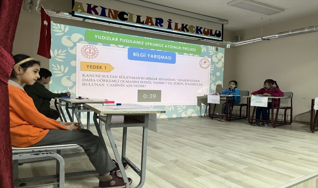 Akıncılar'da genel kültür ve bilgi yarışması düzenlendi