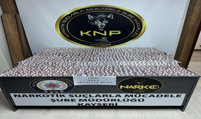 Kayseri'de 11 bin 46 sentetik hap ele geçirildi