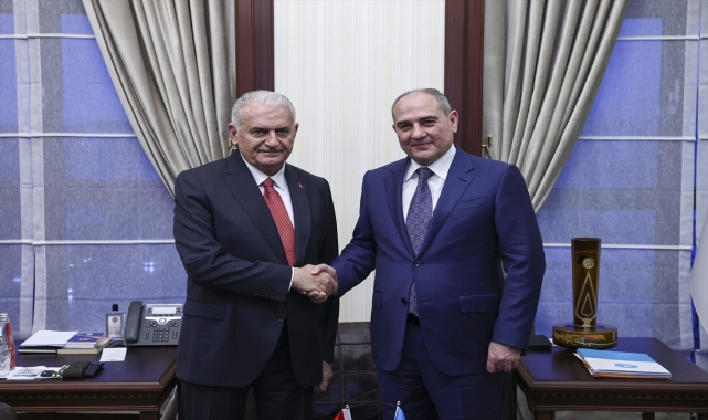 Yeni Azerbaycan Partisi heyetinden AK Parti Genel Başkanvekili Yıldırım'a ziyaret