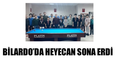 BİLARDO’DA HEYECAN SONA ERDİ