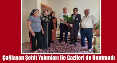 Çağlayan Şehit Yakınları ile Gazileri de Unutmadı 