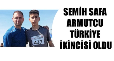 SEMİH SAFA ARMUTCU TÜRKİYE İKİNCİSİ OLDU
