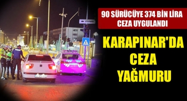 KARAPINAR'DA CEZA YAĞMURU