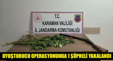 UYUŞTURUCU OPERASYONUNDA 1 ŞÜPHELİ YAKALANDI