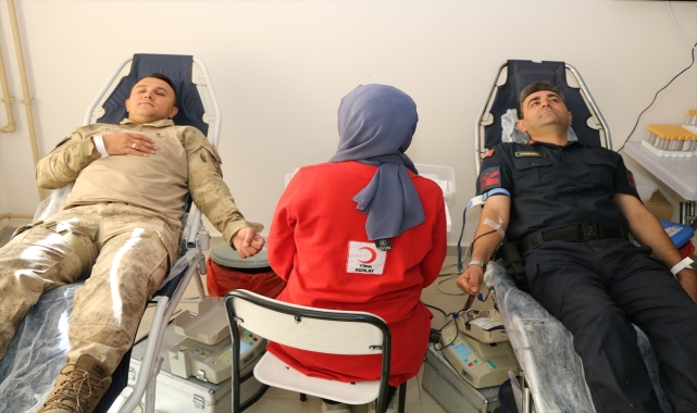 Kırşehir’de jandarma personeli kan bağışladı