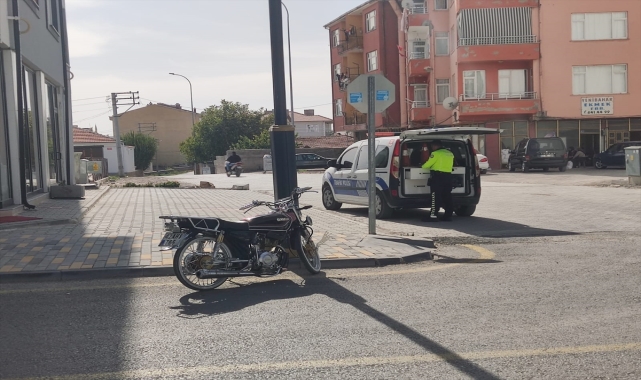 Konya'da motosikletin çarptığı çocuk yaralandı