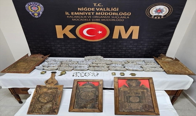 Niğde'de tarihi eser kaçakçılığı operasyonunda 2 zanlı yakalandı