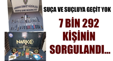 SUÇA VE SUÇLUYA GEÇİT YOK
