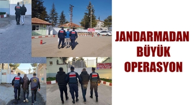 JANDARMADAN GENİŞ KAPSAMLI OPERASYON