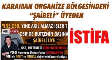 KARAMAN ORGANİZE BÖLGESİNDEKİ 