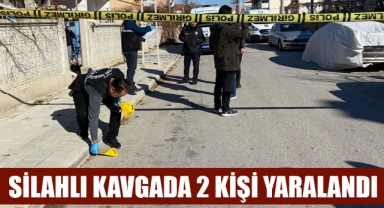 SİLAHLI KAVGADA 2 KİŞİ YARALANDI