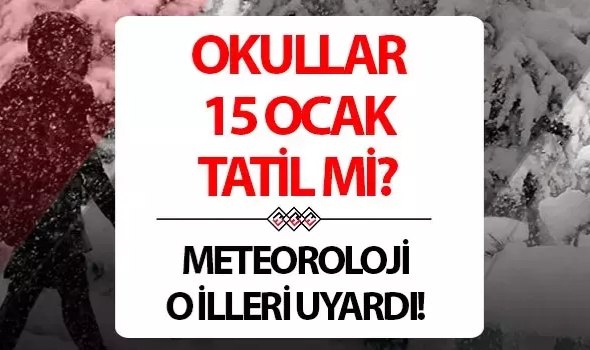 15 Ocak Pazartesi Okullar Tatil mi? İşte Valilik Açıklamaları