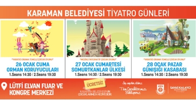 KARAMAN BELEDİYESİ'NDEN ÇOCUKLARA YARIYIL TATİLİ HEDİYESİ