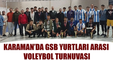KARAMAN’DA GSB YURTLARI ARASI VOLEYBOL TURNUVASI