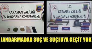 JANDARMADAN SUÇ VE SUÇLUYA GEÇİT YOK