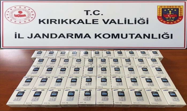 Kırıkkale'de gümrük kaçağı 51 telefon ele geçirildi