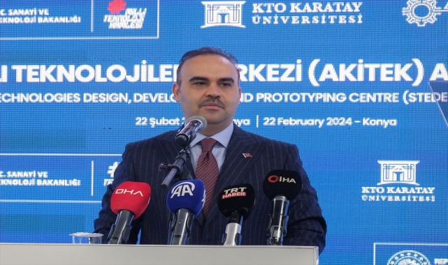 Sanayi ve Teknoloji Bakanı Kacır, Konya'da AKİTEK açılışında konuştu: