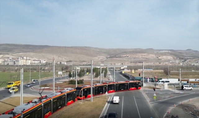Kayseri'de 5 yılda raylı sistemle 193 milyondan fazla yolcu taşındı