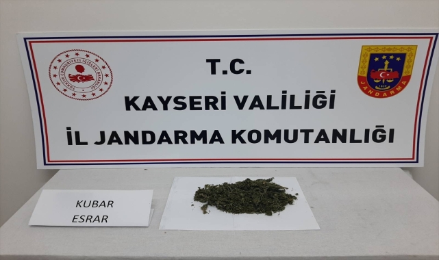 Kayseri'de uyuşturucu operasyonunda bir zanlı yakalandı