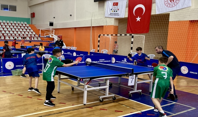 Okul Sporları Masa Tenisi Küçükler Türkiye Şampiyonası, Kırşehir'de başladı