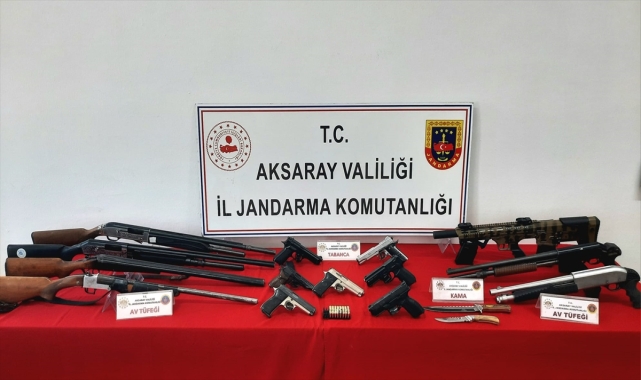 Aksaray'da düğünlerde tüfek ve tabancalarla havaya ateş açan 6 kişi yakalandı