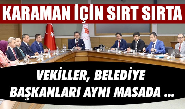 KARAMAN İÇİN SIRT SIRTA
