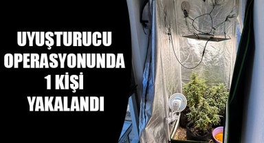 UYUŞTURUCU OPERASYONUNDA 1 KİŞİ YAKALANDI