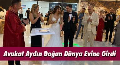 Avukat Aydın Doğan Dünya Evine Girdi