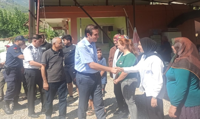 Bozyazı Kaymakamı Tuncay Topsakaloğlu'ndan kırsal mahallelere ziyaret