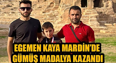 EGEMEN KAYA MARDİN’DE GÜMÜŞ MADALYA KAZANDI