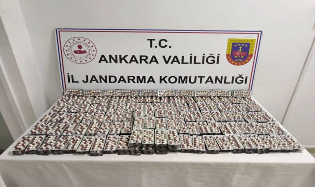 Ankara'da 7 bin 650 uyuşturucu hap ele geçirildi