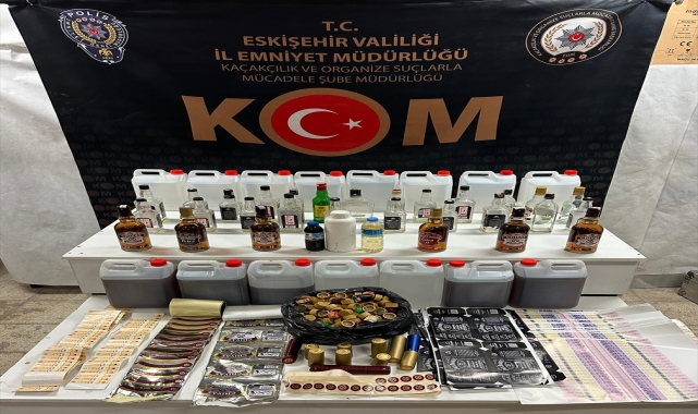 Eskişehir'de kaçak ve sahte alkol operasyonunda bir şüpheli tutuklandı