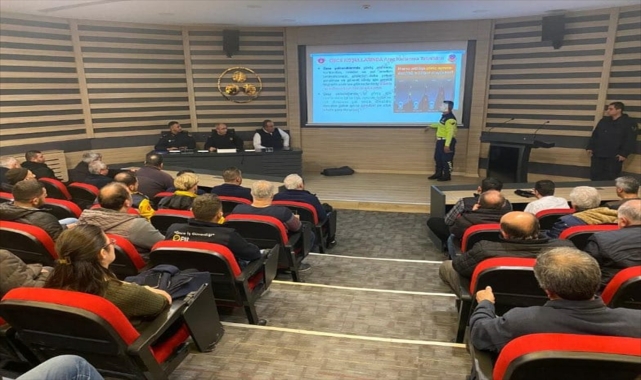 Kırka Eti Maden İşletmesinin sürücülerine trafik eğitimi verildi