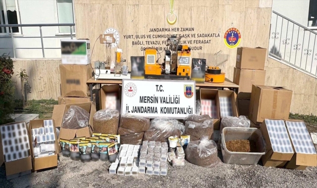 Mersin'de 73 bin 500 makaron ele geçirildi