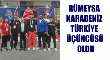RÜMEYSA KARADENİZ TÜRKİYE ÜÇÜNCÜSÜ OLDU