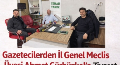 Gazetecilerden İl Genel Meclis Üyesi Ahmet Gürbüzkol'a Ziyaret