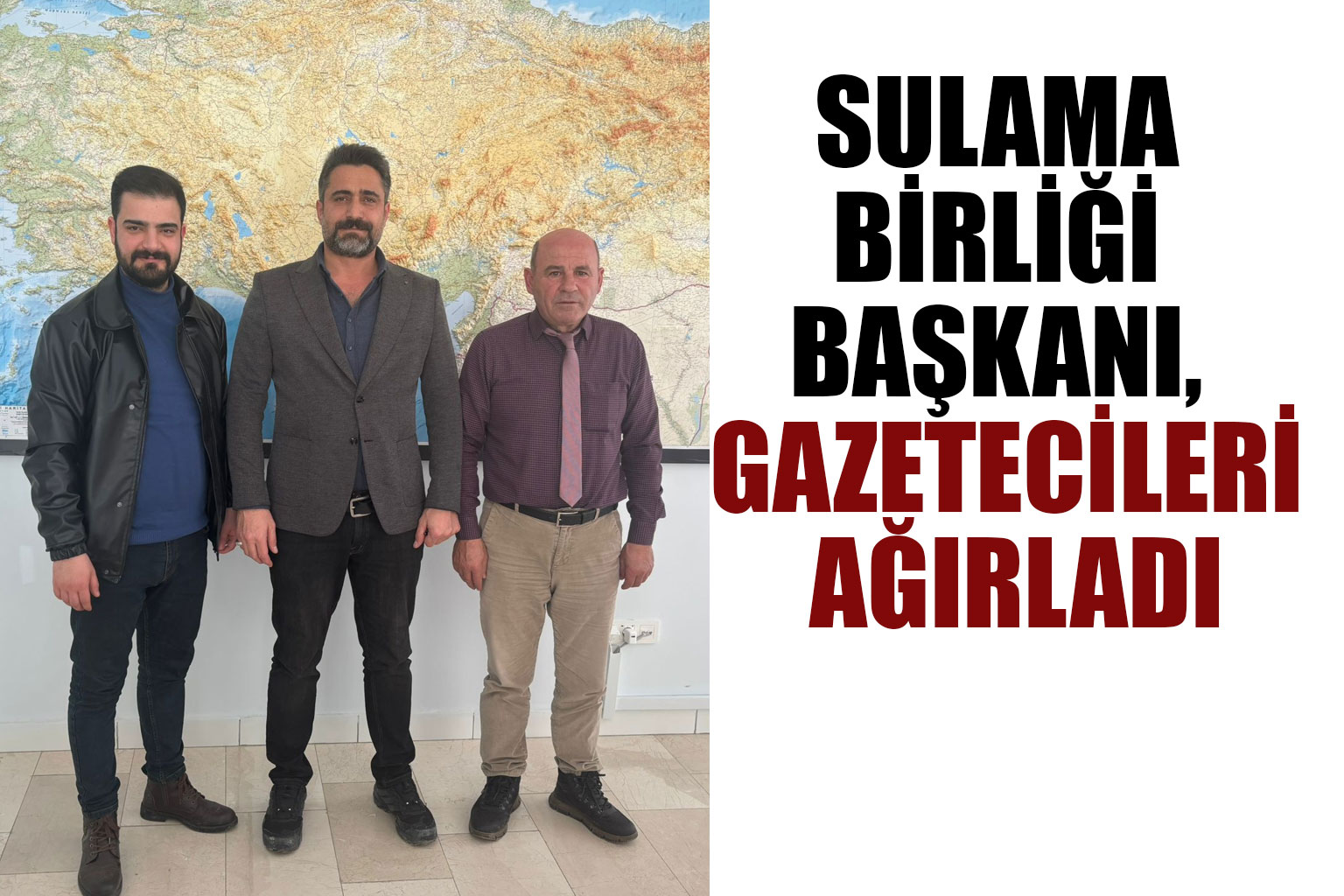 Sulama Birliği Başkanı, Gazetecileri Ağırladı