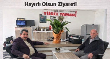 Yücel Yaman'dan Gazeteci Aziz Gür'e Hayırlı Olsun Ziyareti