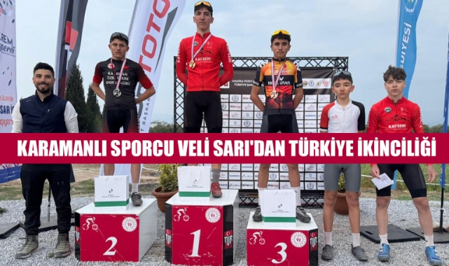 KARAMANLI SPORCU VELİ SARI'DAN TÜRKİYE İKİNCİLİĞİ